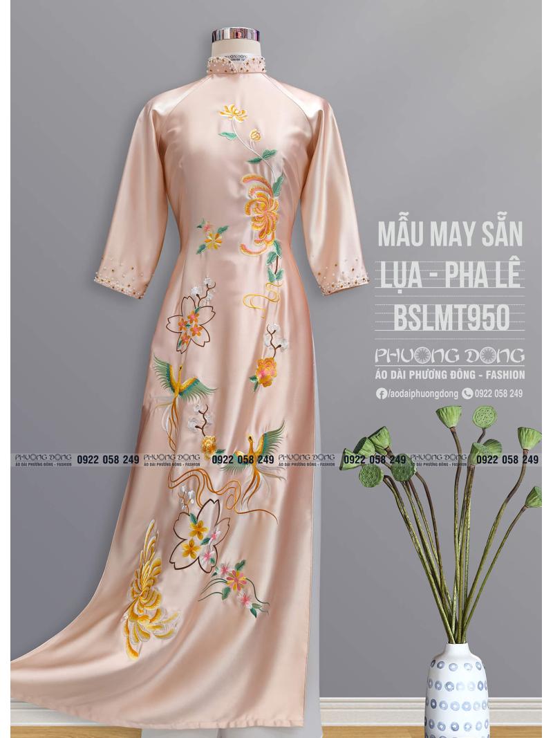 Áo Dài Bà Sui Lụa Thêu Kết Pha Lê BSLMT950